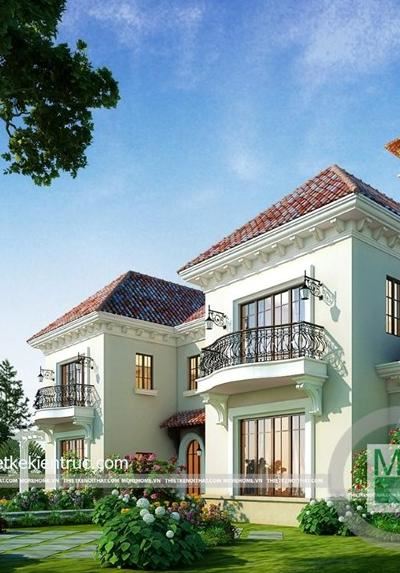 Thiết kế biệt thự nghỉ dưỡng song lập tại Hà Nội
