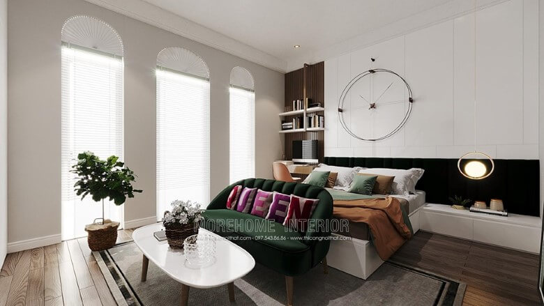 Mẫu thiết kế nội thất phòng ngủ đẹp cho biệt thự thiết kế biệt thự