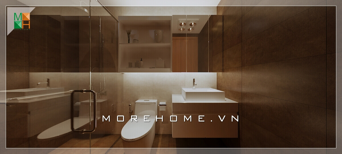 Mẫu nhà tắm kết hợp nhà vệ sinh tiện nghi, hiện đại phù hợp cho chung cư cao cấp, nhà phố, biệt thự. thiết kế biệt thự